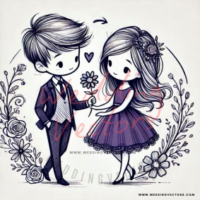 love wedding vectors 7451