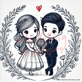 love wedding vectors 7470