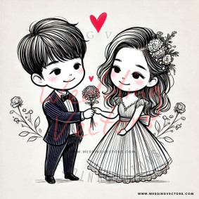 love wedding vectors 7475