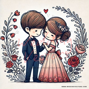 love wedding vectors 7476