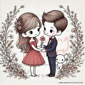 love wedding vectors 7480