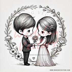 love wedding vectors 7481