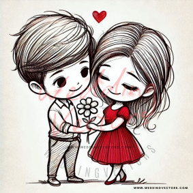 love wedding vectors 7485