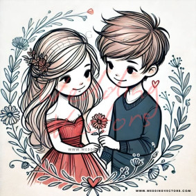 love wedding vectors 7487