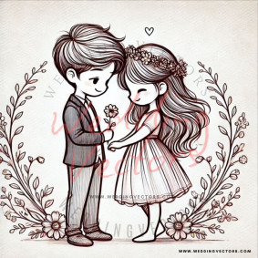 love wedding vectors 7489