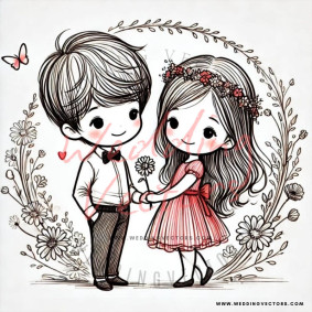 love wedding vectors 7503