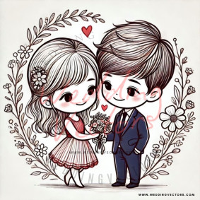 love wedding vectors 7504