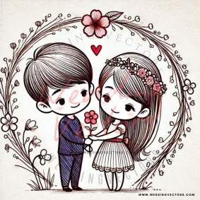 love wedding vectors 7512