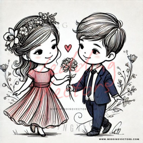 love wedding vectors 7513