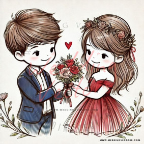love wedding vectors 7515
