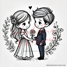 love wedding vectors 7517