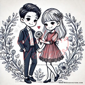 love wedding vectors 7522