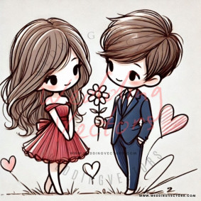 love wedding vectors 7539