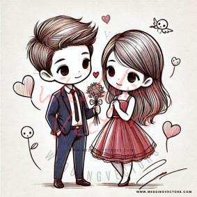 love wedding vectors 7541