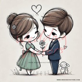 love wedding vectors 7543