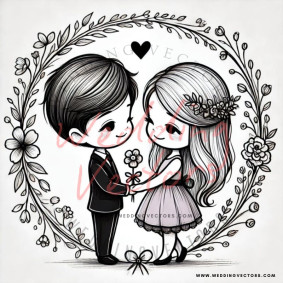love wedding vectors 7545