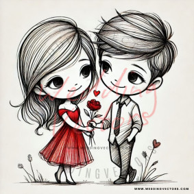 love wedding vectors 7548