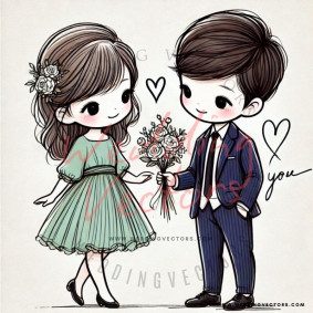 love wedding vectors 7549