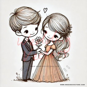 love wedding vectors 7555