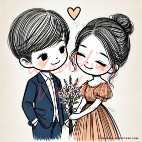 love wedding vectors 7556