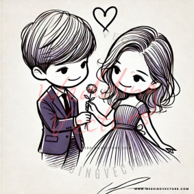 love wedding vectors 7561
