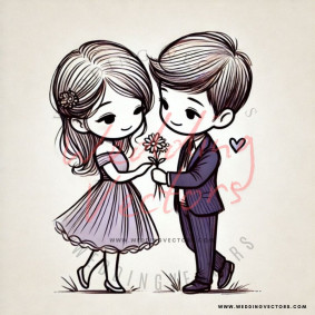 love wedding vectors 7566