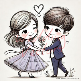 love wedding vectors 7567