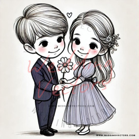 love wedding vectors 7568