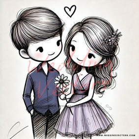 love wedding vectors 7569