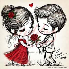 love wedding vectors 7572