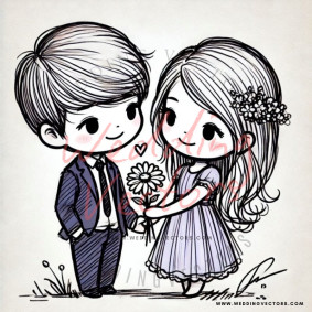 love wedding vectors 7580