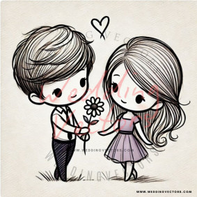 love wedding vectors 7585