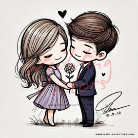love wedding vectors 7592