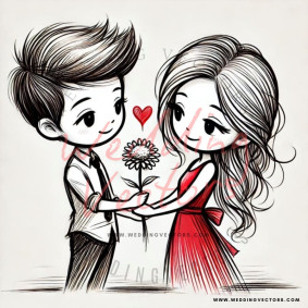 love wedding vectors 7596