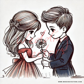 love wedding vectors 7600