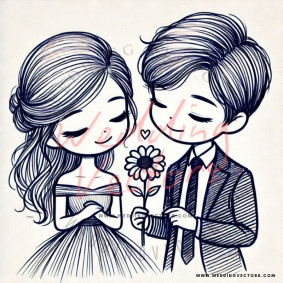 love wedding vectors 7601