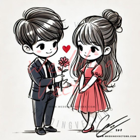 love wedding vectors 7602