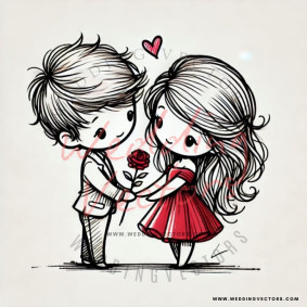 love wedding vectors 7608