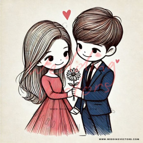 love wedding vectors 7617