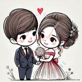 love wedding vectors 7618