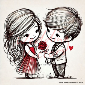 love wedding vectors 7620