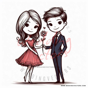love wedding vectors 7624