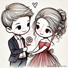 love wedding vectors 7627