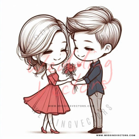 love wedding vectors 7628