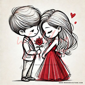 love wedding vectors 7644