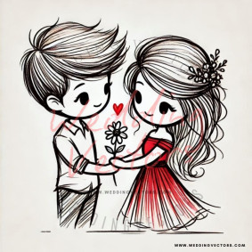love wedding vectors 7656