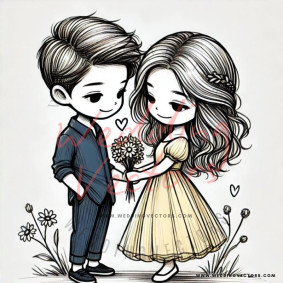 love wedding vectors 7662