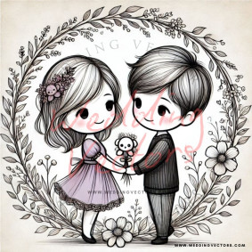 love wedding vectors 7668