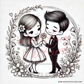 love wedding vectors 7671