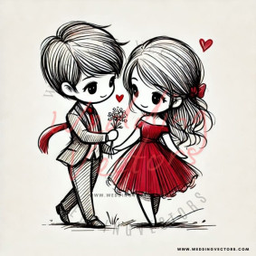 love wedding vectors 7686
